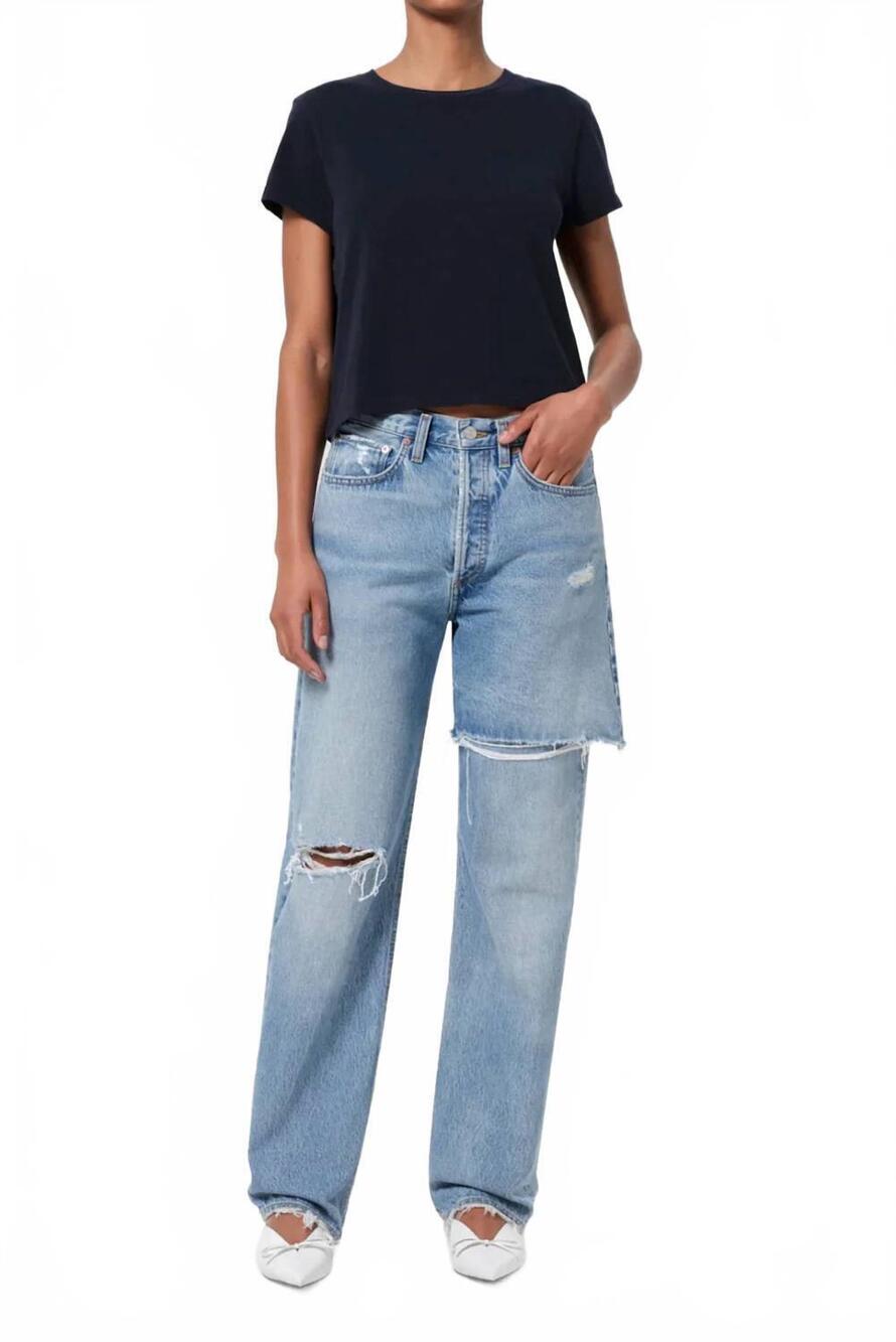 NEW AGOLDE amryn high-rise straight jean in release